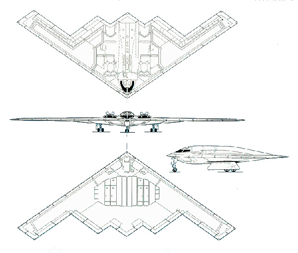 Máy bay ném bom tàng hình B2-Spirit của quân đội Hoa Kỳ: