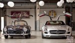 Mercedes-Benz 300 SL Gullwing và SLS 63 AMG