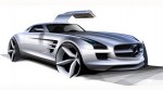 Mercedes SLS AMG diễn drift