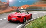 Phác họa hình ảnh của Ferrari 458 Italia mui trần