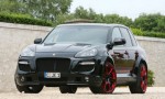 Cá tính hơn với Porsche Cayenne Turbo độ “đỏ-đen”